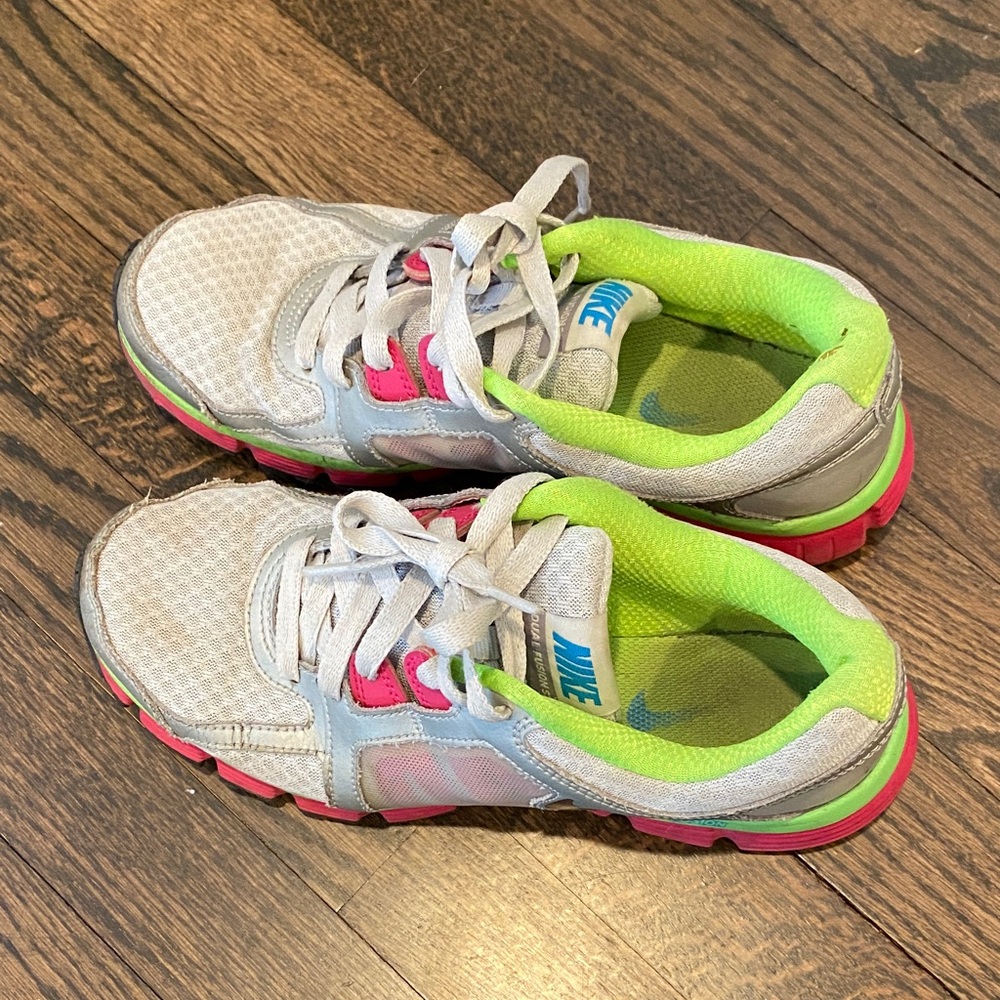 Nike Athletic Shoes - Gray, Pink, Lime